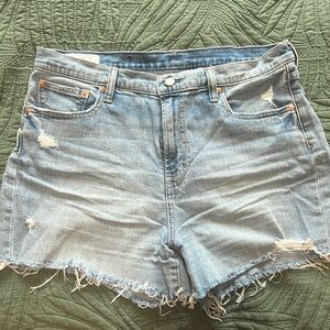 Like new denim shorts from GAP. Light blue wash